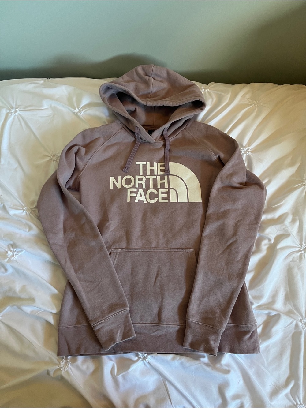 The North Face Men's Hoodie - Dusty Mauve with White Logo